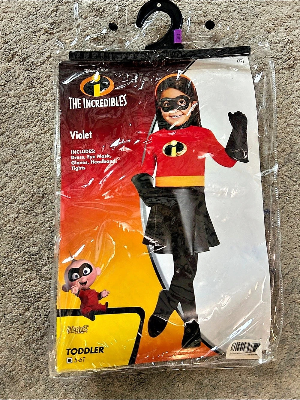 The Incredibles Violet Superhero Costume Girls 5-6T Like New